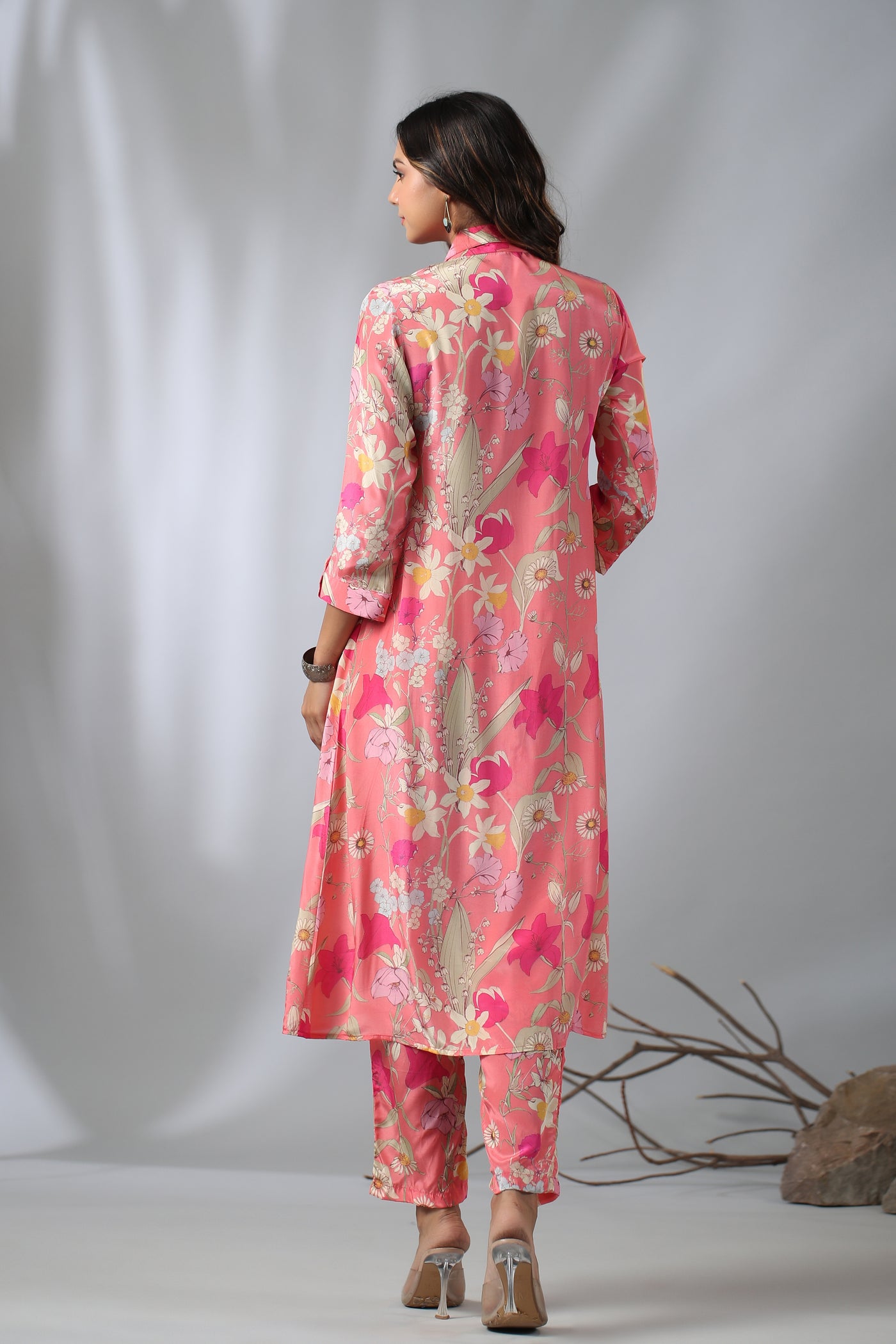 Pink Tulip Coord Kurta Set