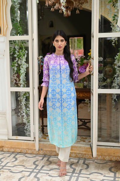 Blue Hue Colour Kurta