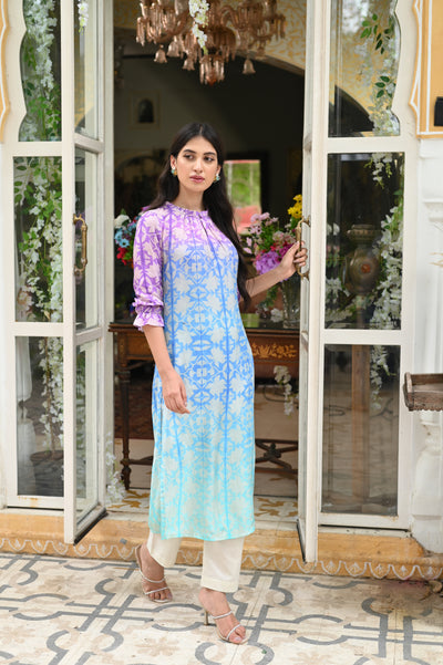 Blue Hue Colour Kurta