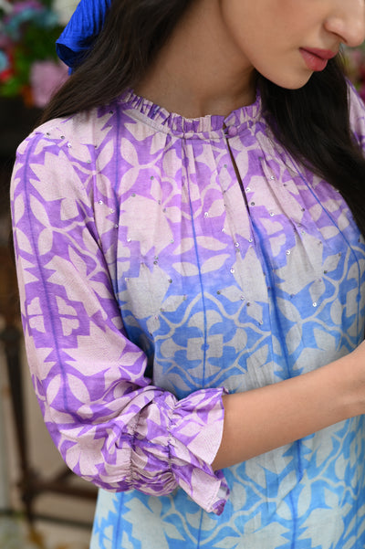 Blue Hue Colour Kurta