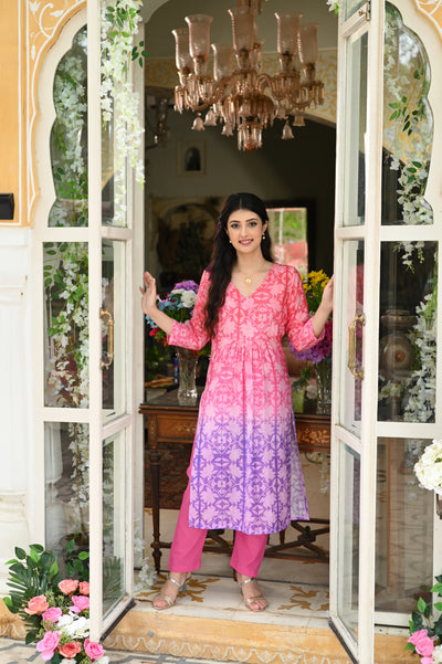 Pink Hue Colour Kurta