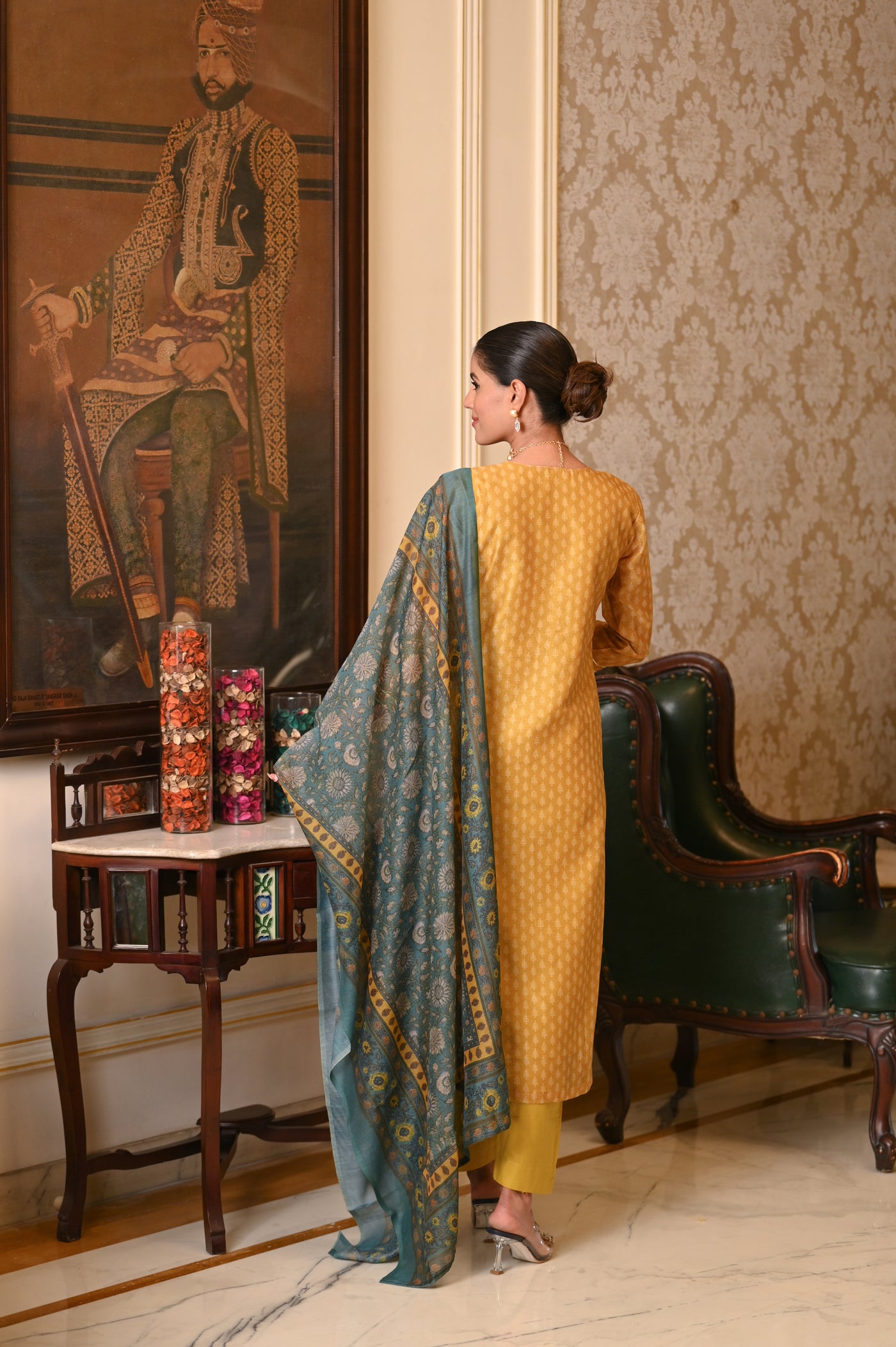 Alia Chanderi Suit Set with Dupatta