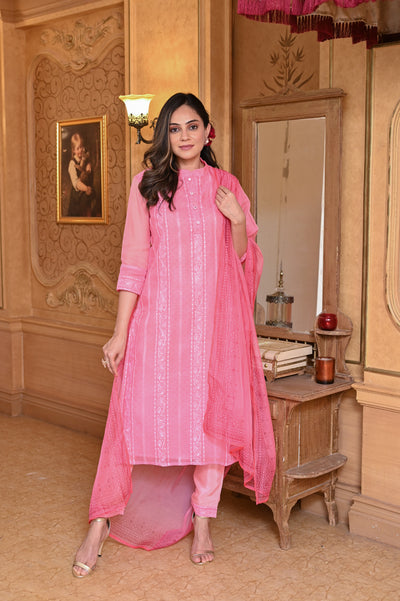 Aaina Organza Suit Set