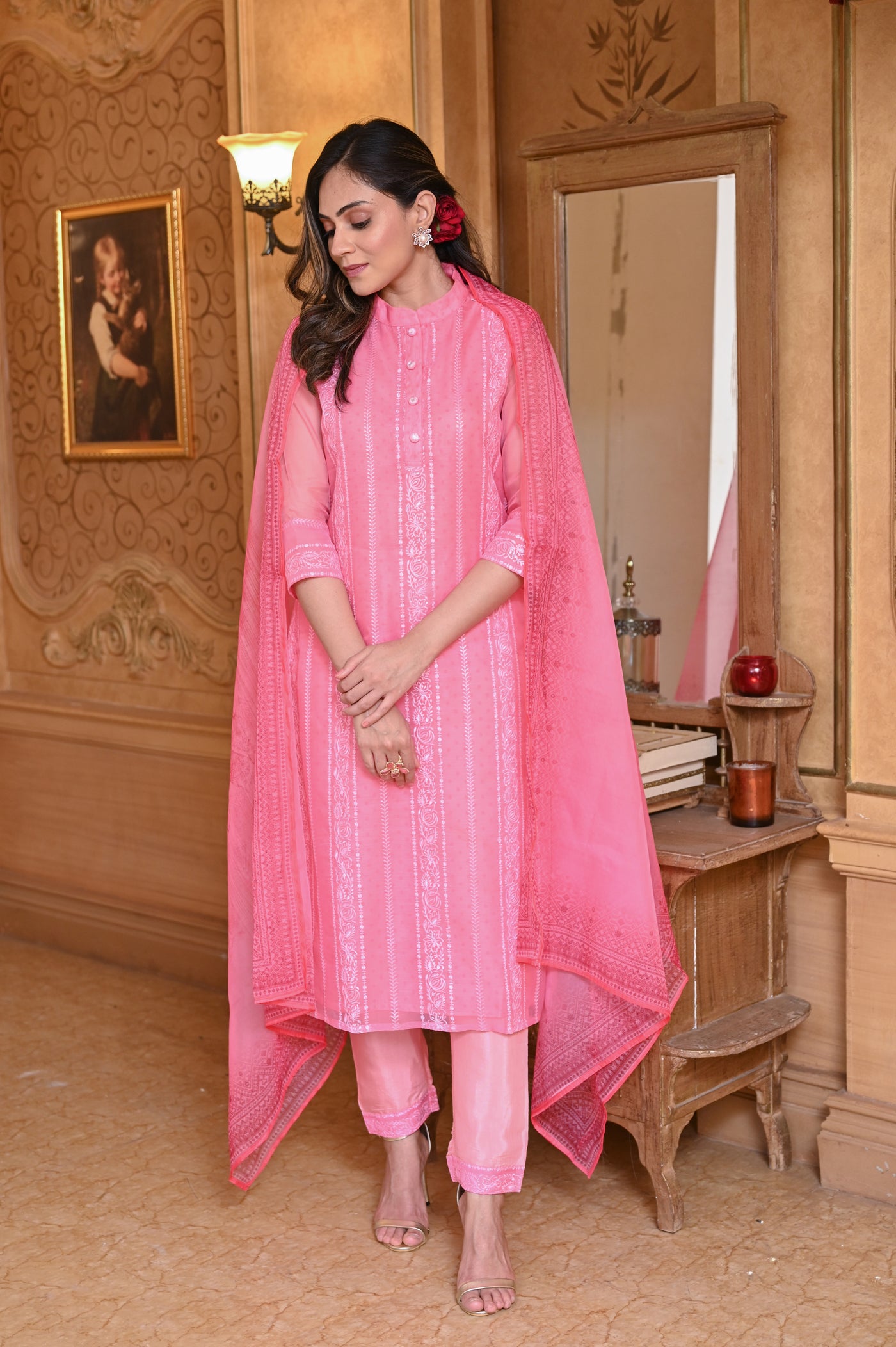 Aaina Organza Suit Set